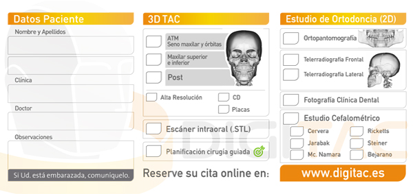 Talonarios de Digitac Dental Valencia